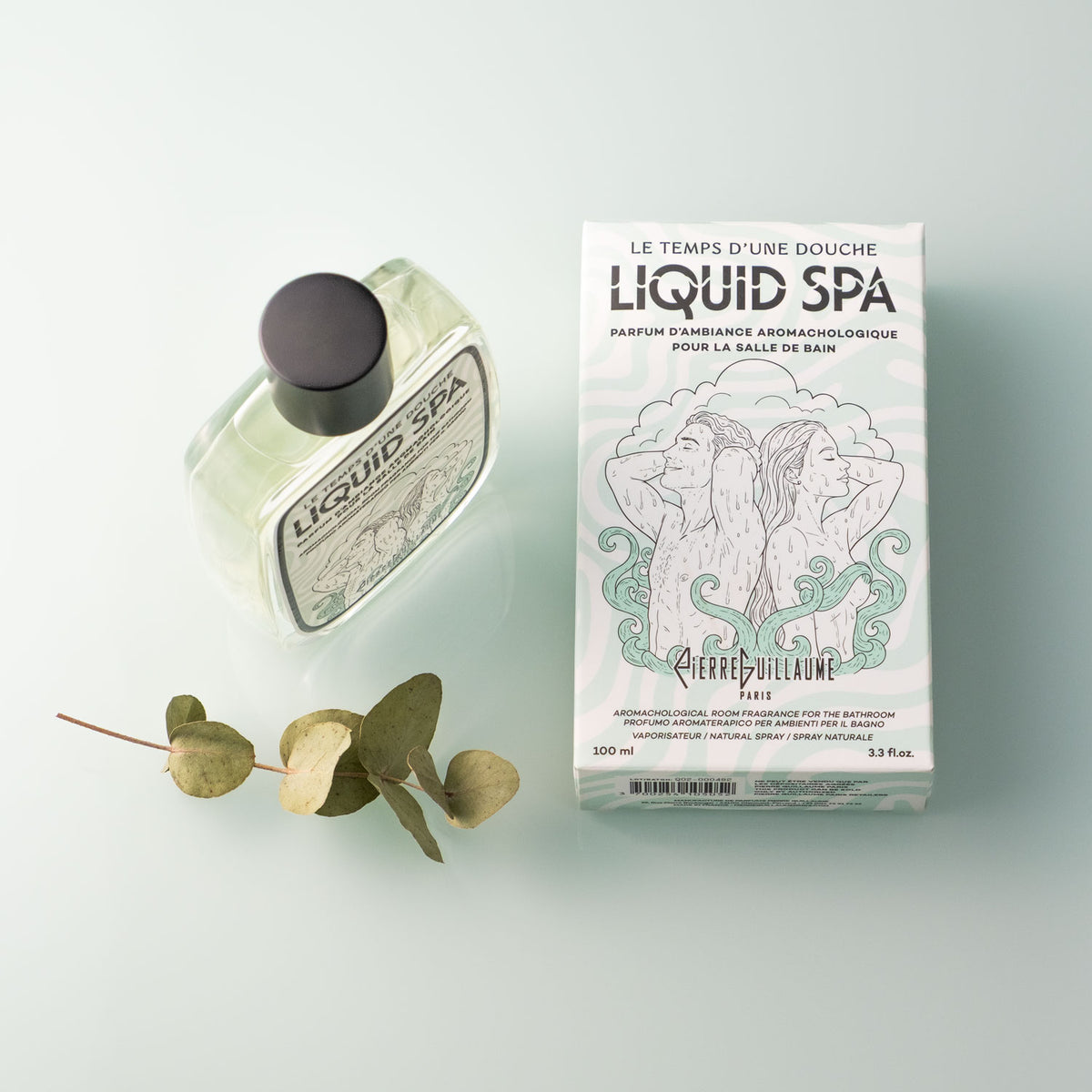 Liquid Spa — bottle and packaging viewed from above
