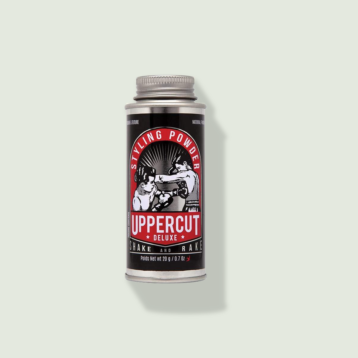 Uppercut Styling Powder uz salvijas fona