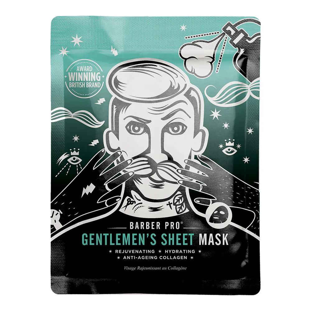 BARBER PRO Gentlemen’s Sheet Mask 30g x 1 pcs