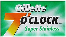 Double Edge Razor Blades 7 O'clock Super Stainless 5 blades