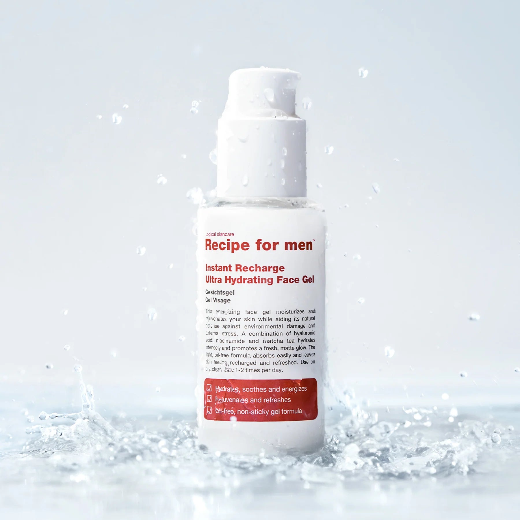 Intensīvi mitrinošs gels sejas ādai Recharge 75ml