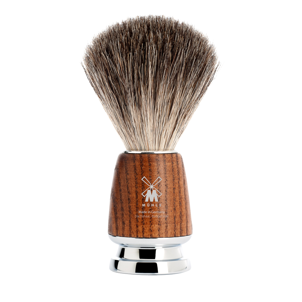 MÜHLE RYTMO 81 H 220 Pure Badger shaving brush with steamed ash handle