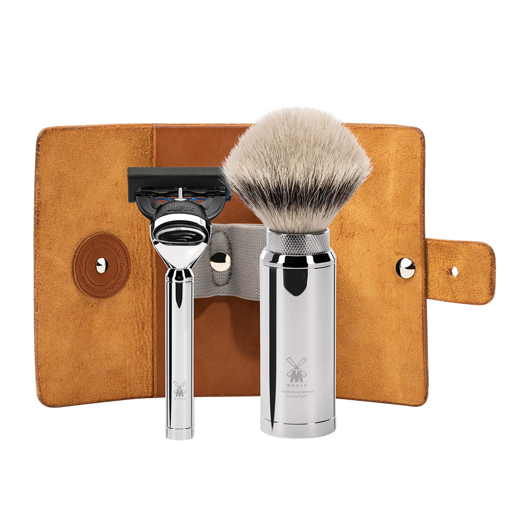 Travel Shaving Set MÜHLE TRAVEL RT 1 F with Gillette Fusion