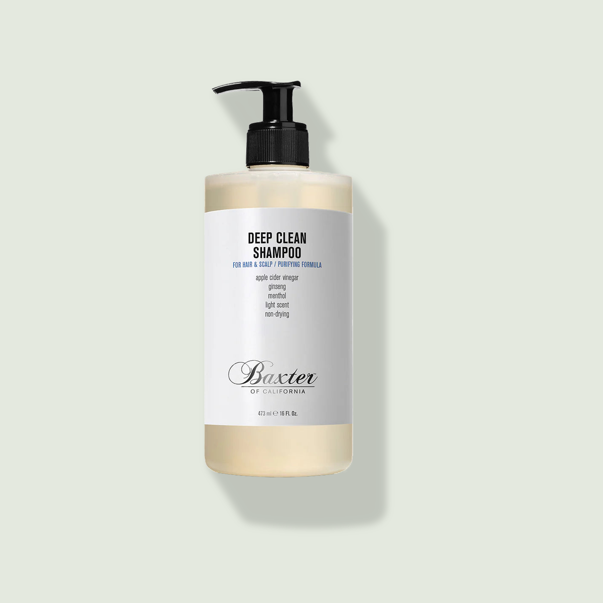 baxter deep clean shampoo uz salvijas fona