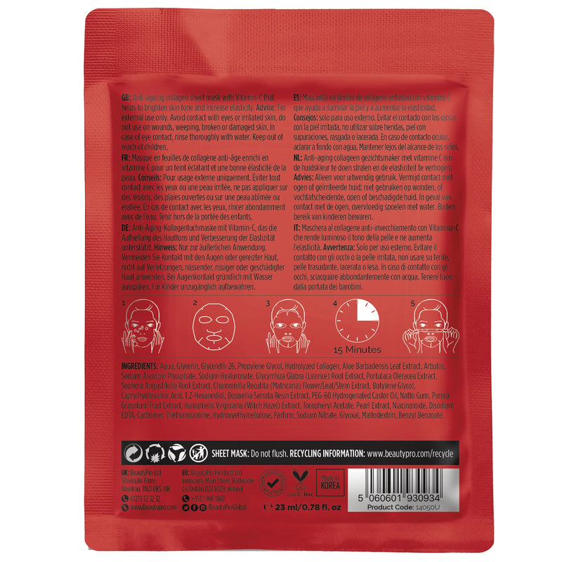 BRIGHTENING Collagen Sheet Mask with Vitamin C 1 pcs