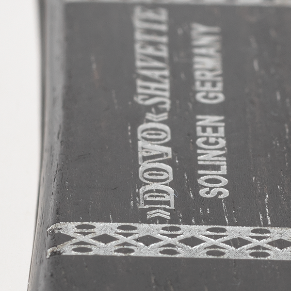 Shavette Razor DOVO Ebony Wood 201061
