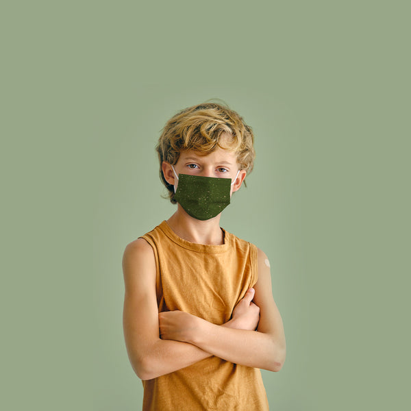 Vienreizlietojamā medicīniskā sejas maska EN 14683 bērniem (5 gab) Camo Spray
