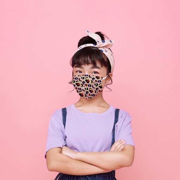 Vienreizlietojamā medicīniskā sejas maska EN 14683 bērniem (5 gab) Multicolor Cheetah