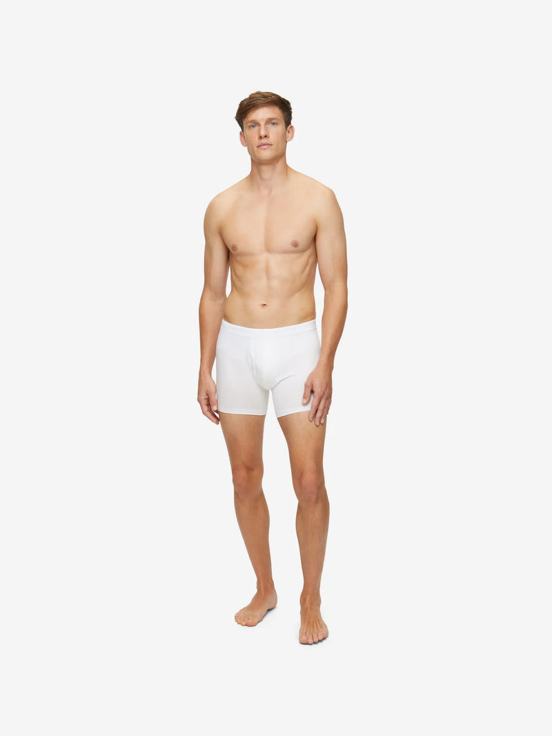 Men's Trunks Jack Pima Cotton Stretch White XXL