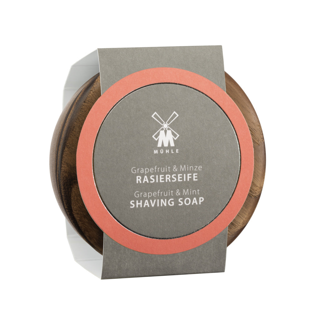 Shaving Soap in Wooden Bowl Grapefruit & Mint 65g RN 3 GM