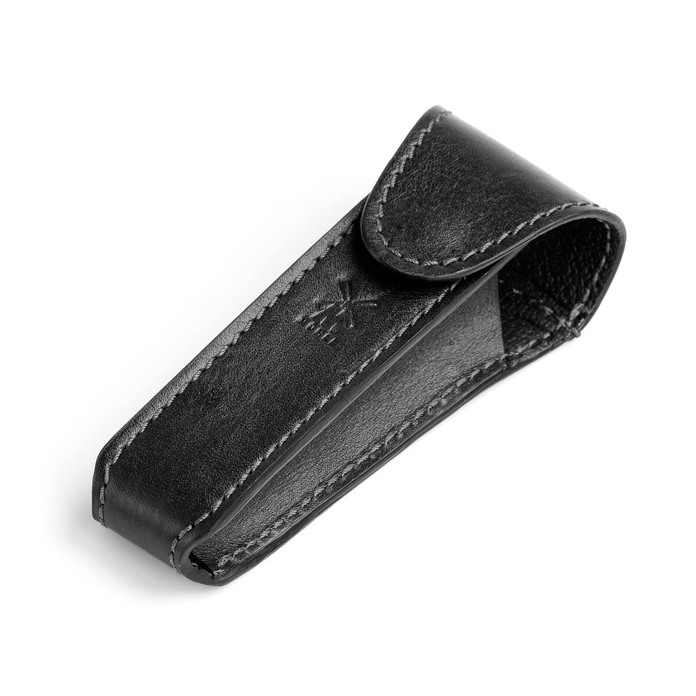 Leather Pouch for Razor Black