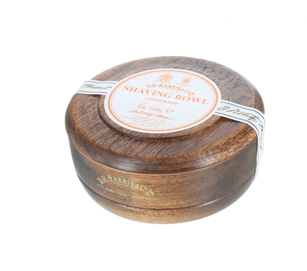 Sandalwood Mahogany Effect Wood Shave Bowl with Soap 100gr